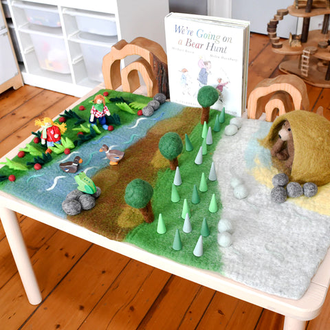 Bear Hunt Play Mat Playscape 著名兒童故事「我們要去捉狗熊」場景遊戲墊