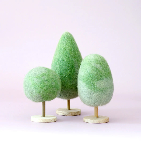 Felt Trees (Set of 3) 羊毛氈場景小樹套裝