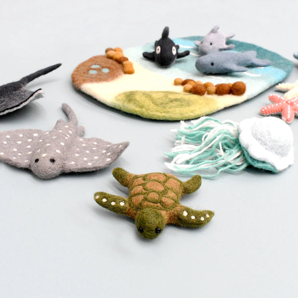 Felt Sea Reef Creatures Toys 海洋動物羊毛氈公仔