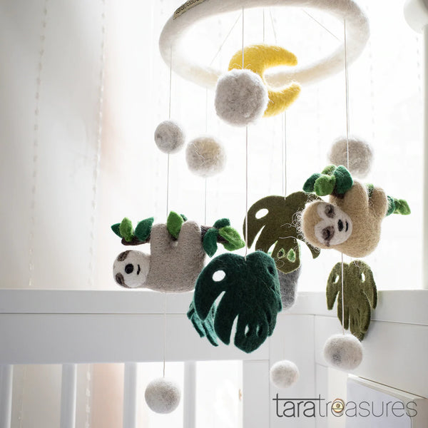 Nursery Cot Mobile - Sloth Away 小樹懶嬰兒床吊飾