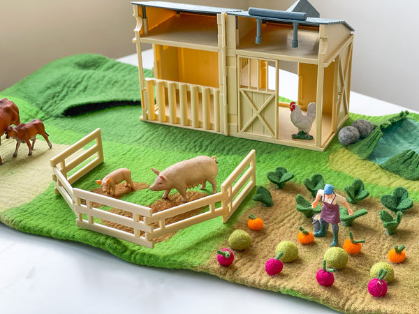 CollectA Farm Barn Playset with Animals and Accessories 農場場景組合套裝