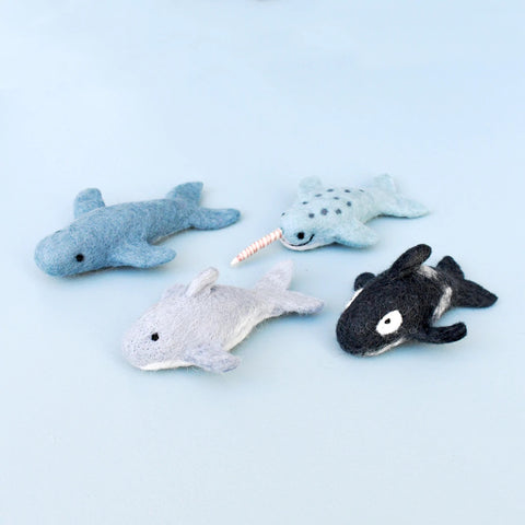 Felt Ocean Marine Mammals Toys 海洋哺乳類動物羊毛氈公仔套裝